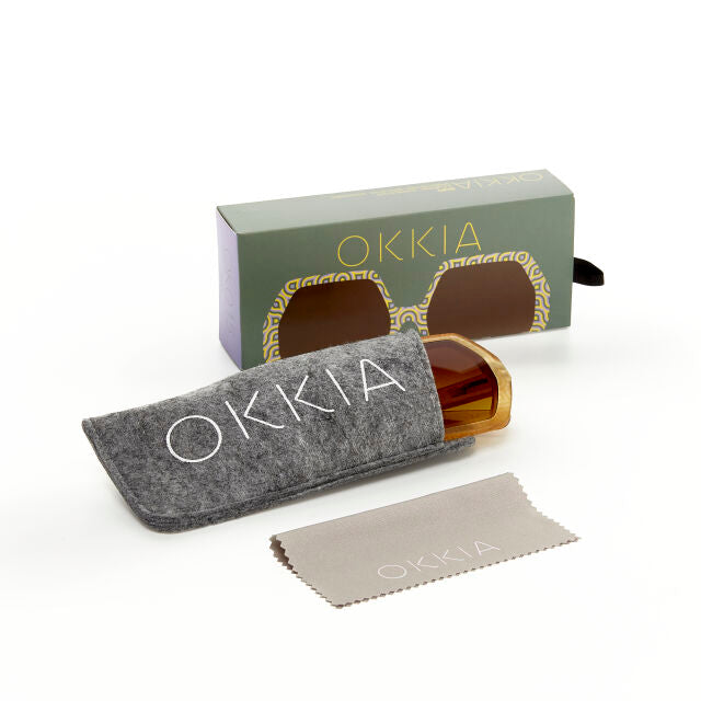 OKKIA Hexagonal Sunglasses in Decoro Sixty