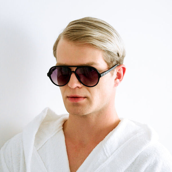 OKKIA Alessio Sunglasses in Black Nero