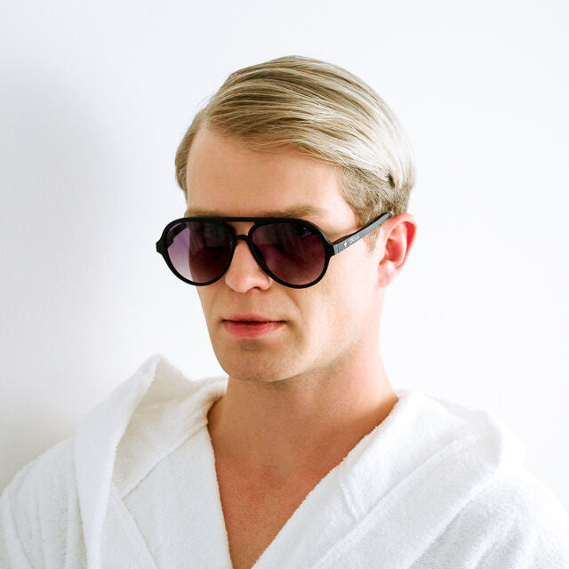 OKKIA Alessio Sunglasses in Black Nero
