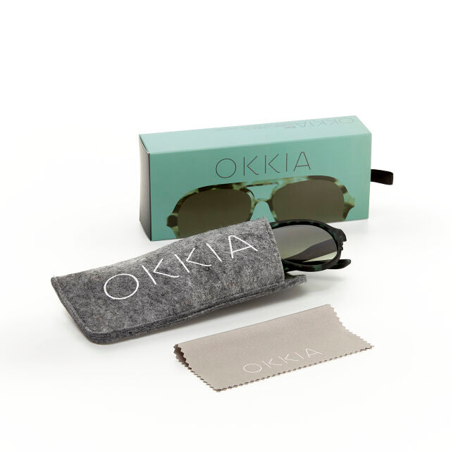 OKKIA Alessio Sunglasses in Kale Havana