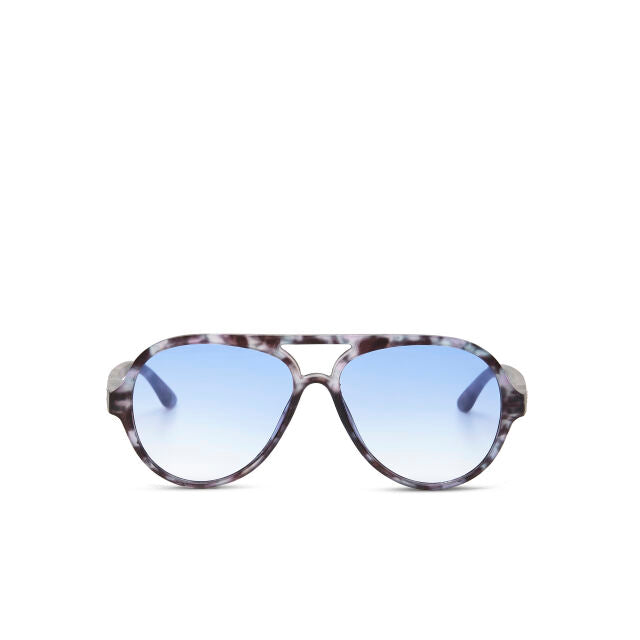 OKKIA Alessio Sunglasses in Forest Blue Havana