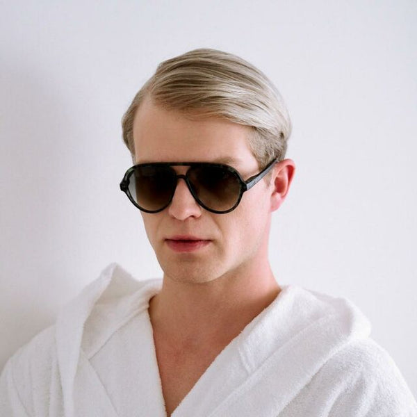 OKKIA Alessio Sunglasses in Kale Havana