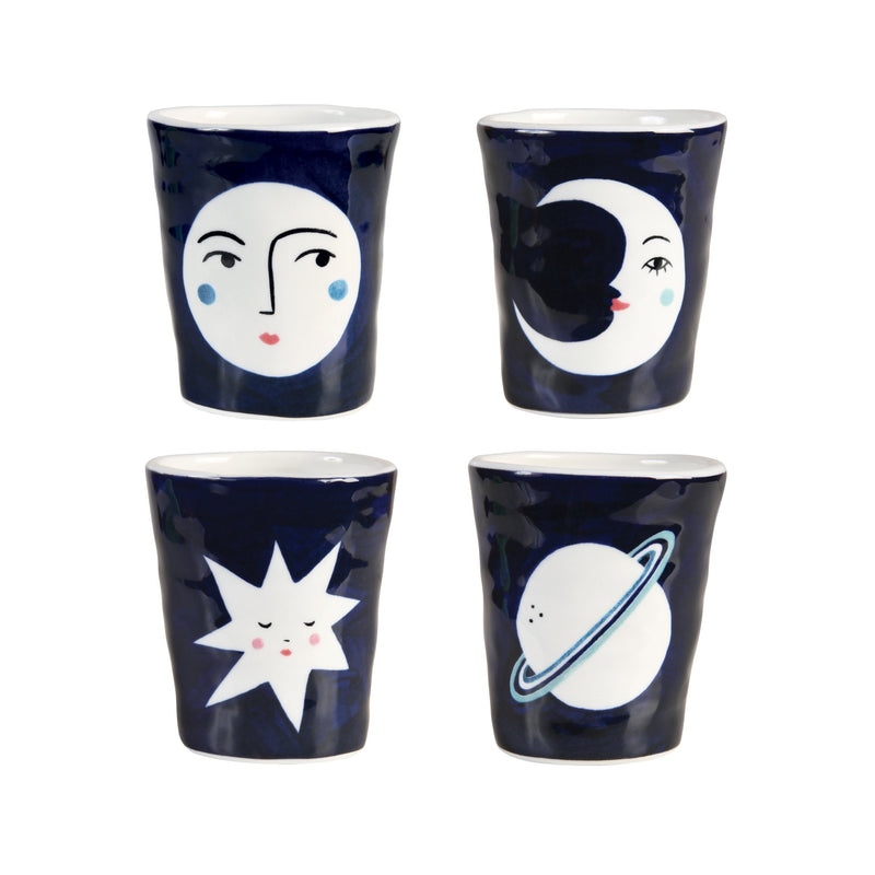 Set of 4 Night Sky Mugs