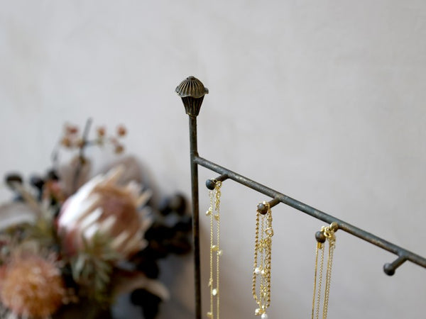 Antique Brass Jewellery Rack Medium