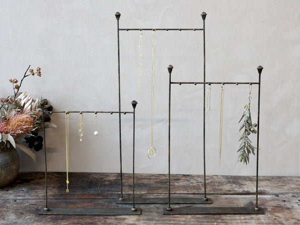 Antique Brass Jewellery Rack Large