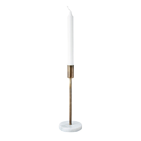 Marble Base Candlestick Medium