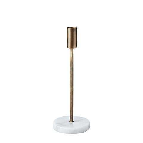 Marble Base Candlestick Medium