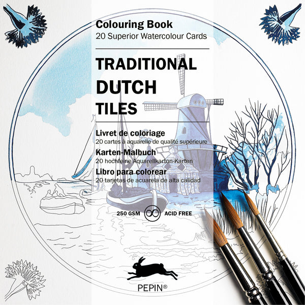 Traditional Dutch Tiles - Colouring Book