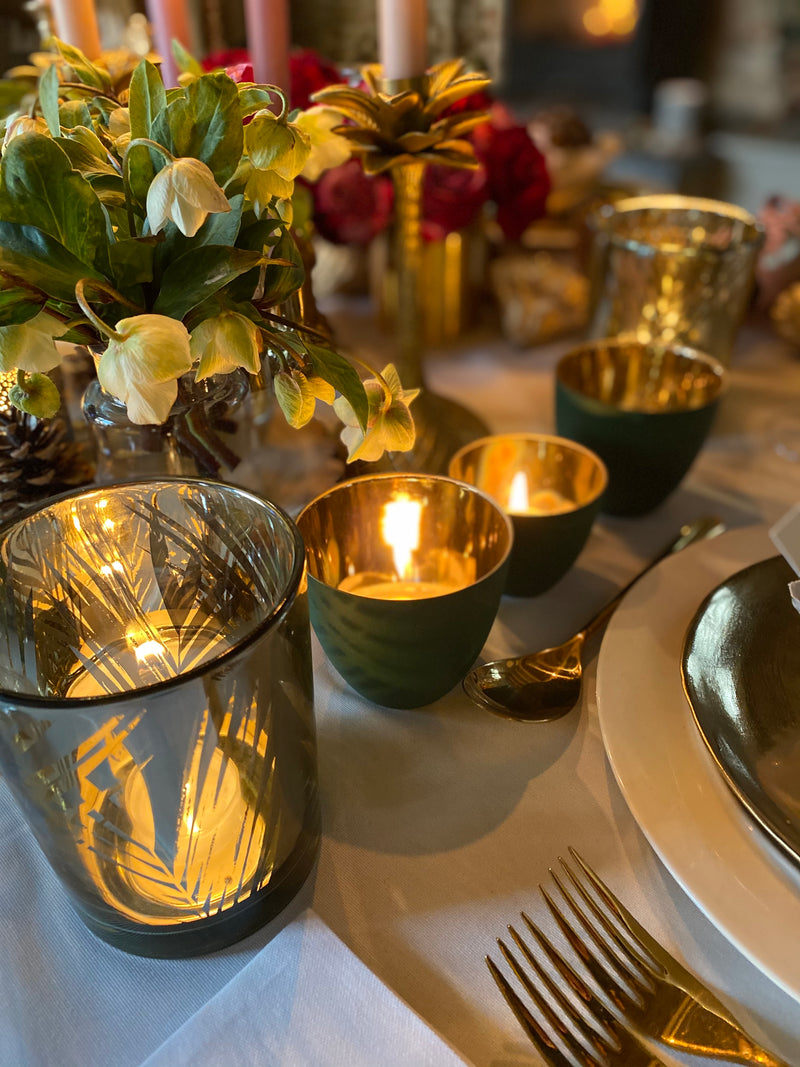 Soft Winter Colours Porcelain Tea Light Holders