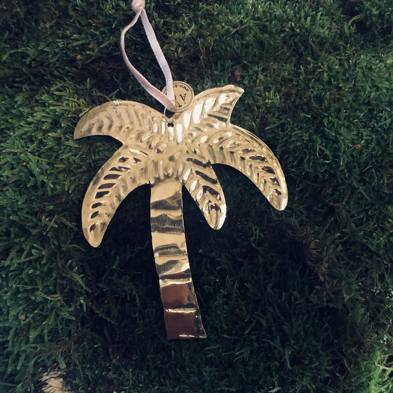 Brass Christmas Decorations - Tropical Theme