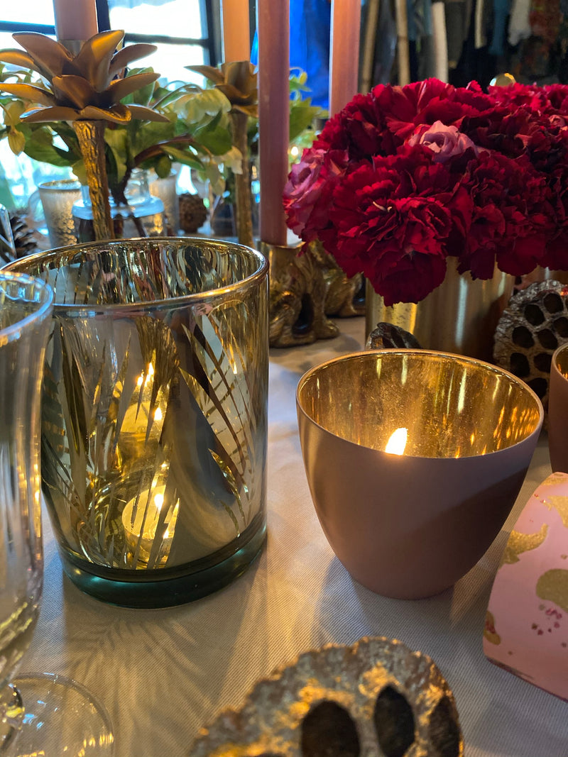Soft Winter Colours Porcelain Tea Light Holders