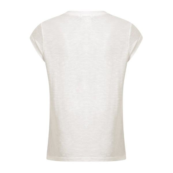 CC Heart V Neck T Shirt (WHITE)