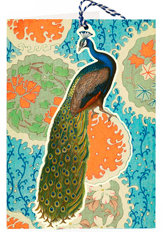 Articulated Peacock Card