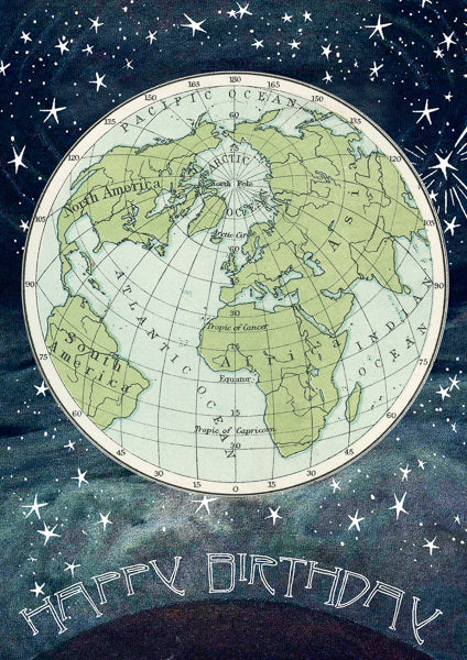 Happy Birthday - Earth & Stars