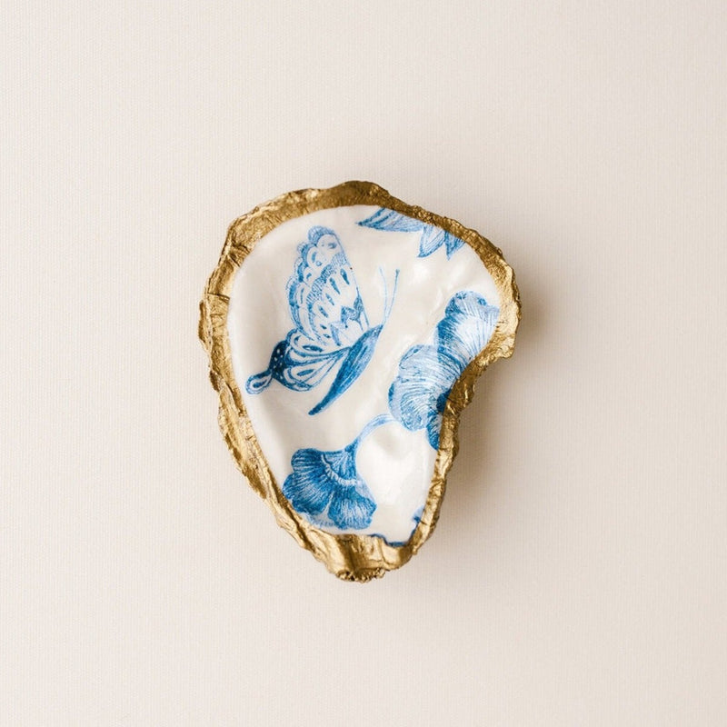 GRIT & GRACE Decoupage Oyster Jewellery Dish (Butterfly)