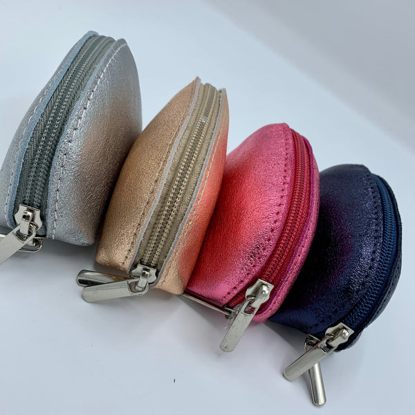 Italian Leather Metallic Purses