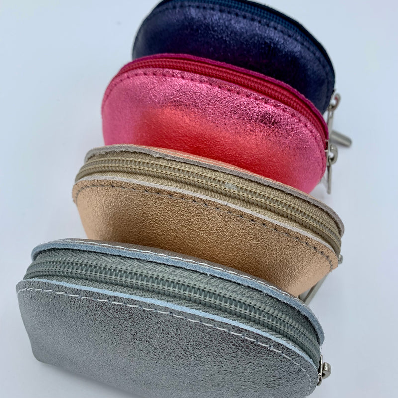Italian Leather Metallic Purses