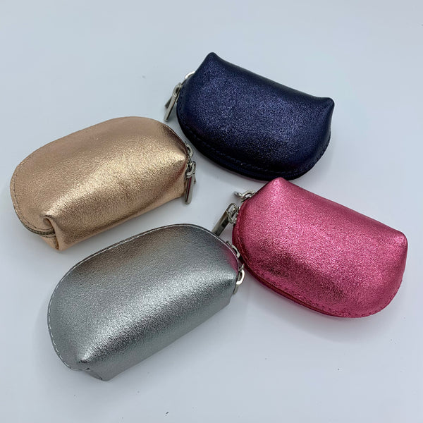 Italian Leather Metallic Purses