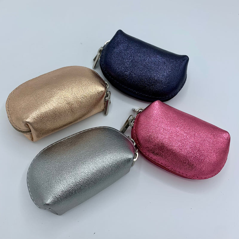 Italian Leather Metallic Purses