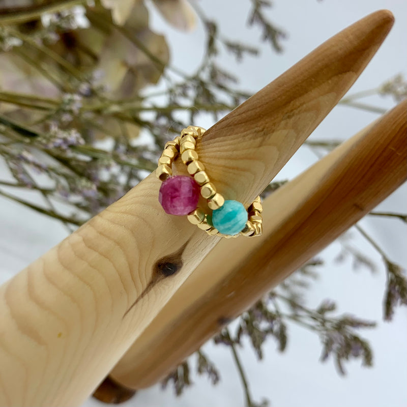 IBU Peggy Amazonite Ring