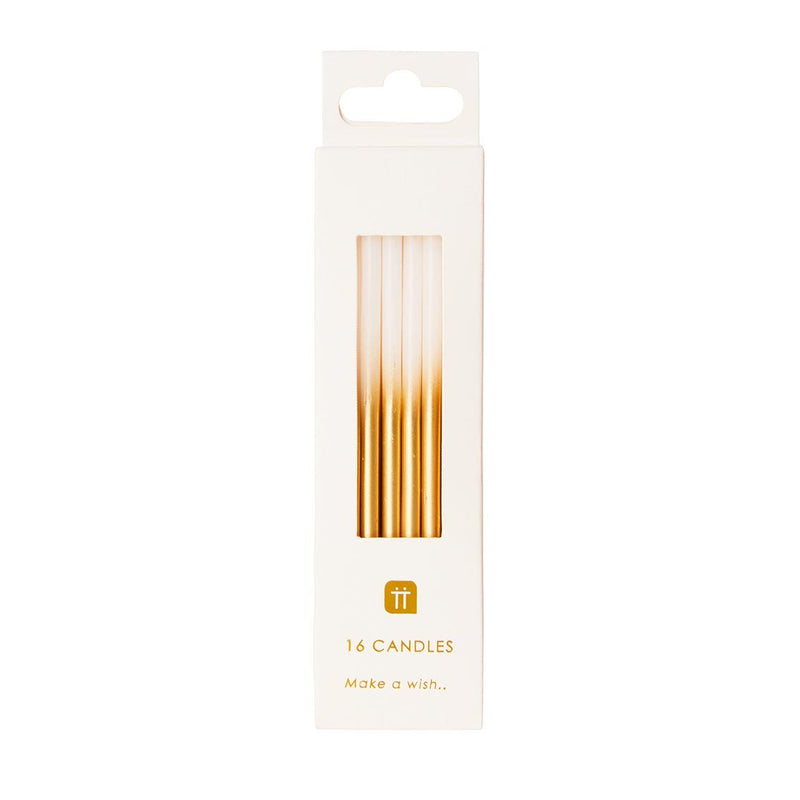 Gold Ombre Cake Candles