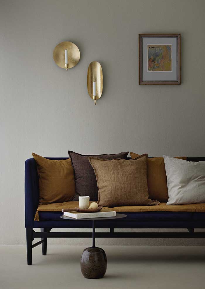 Golden Wall Light - Oval