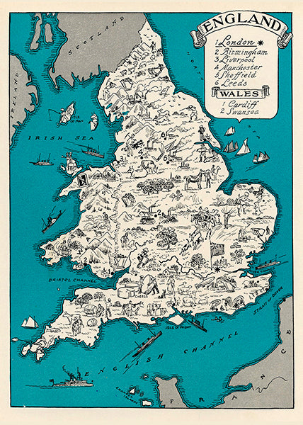 England & Wales 1930 - Blank Card