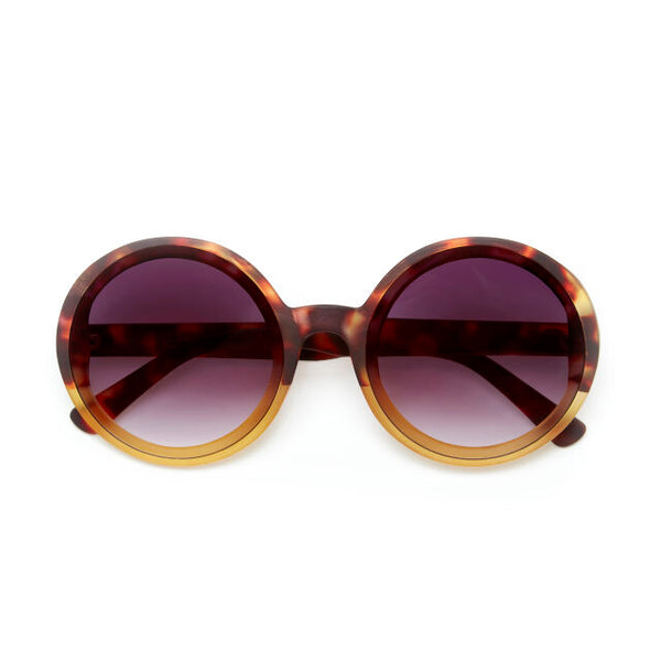 OKKIA Sunglasses Round Lens (Amber & Tortoise Shell)