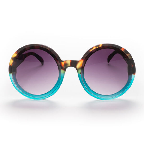 OKKIA  Sunglasses Round Lens (Blue & Tortoise Shell)