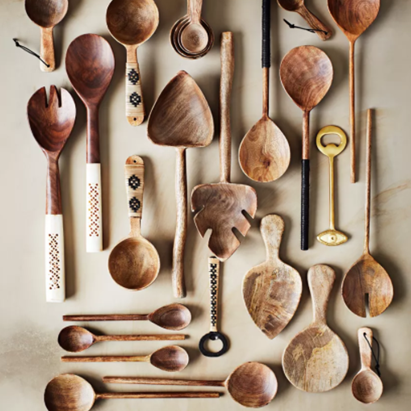 Wooden Serving Spoons - Mango Wood