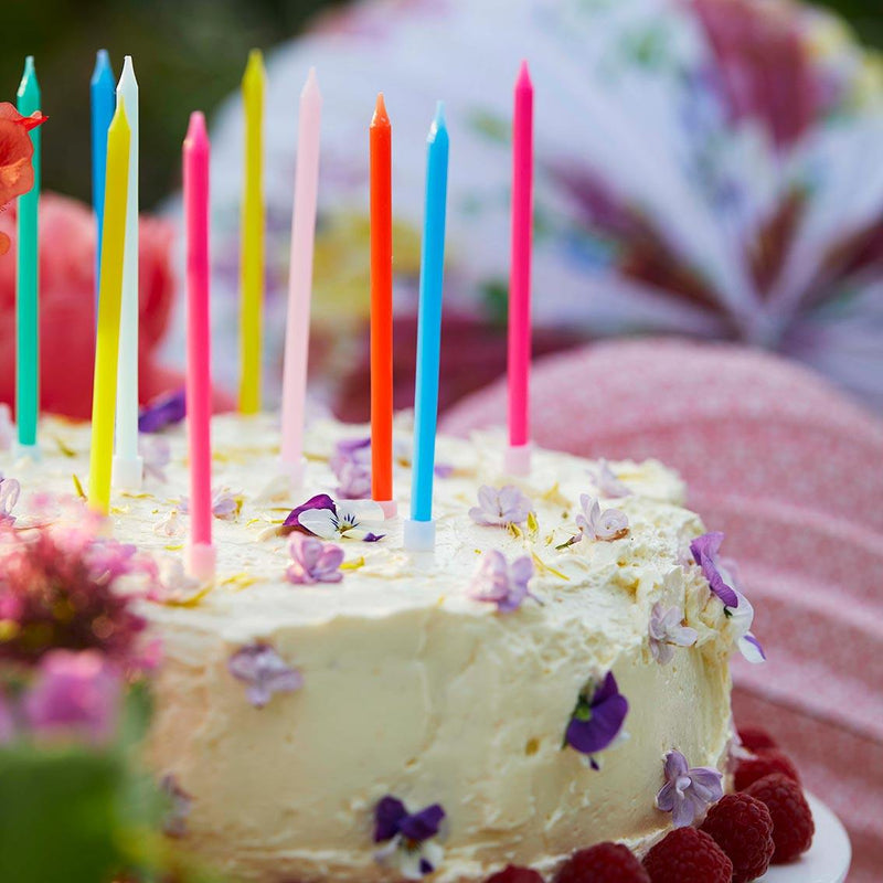 Rainbow Brights Cake Candles