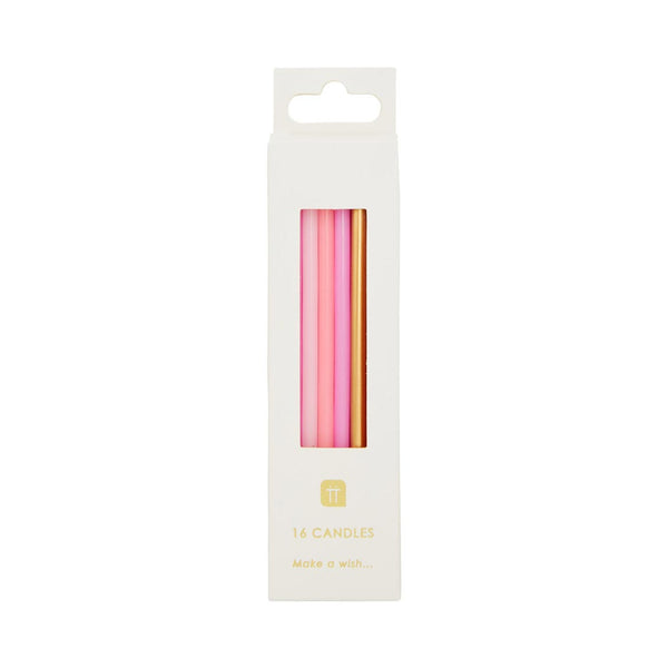 Rose Pink Cake Candles