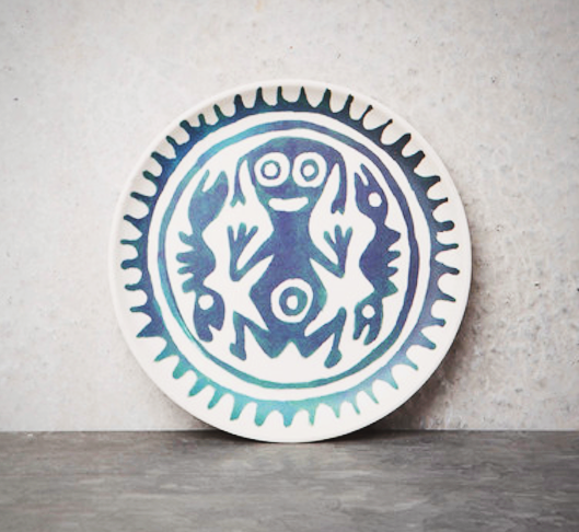 Mexican Motif Bamboo Plate