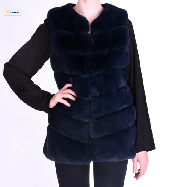 Tiered Faux Fur Gilet