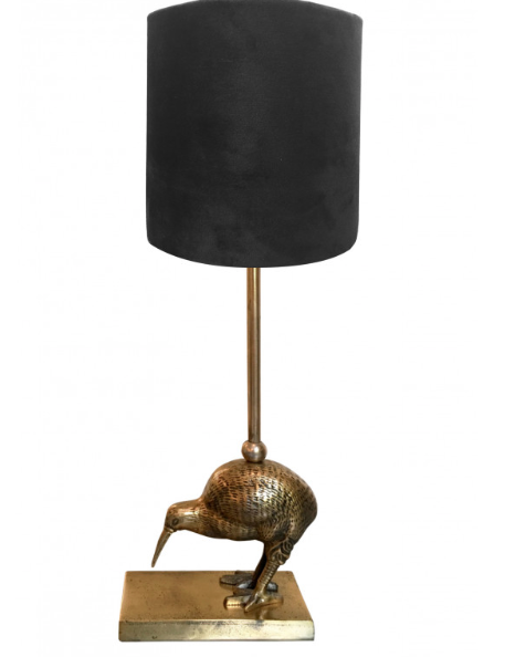 Kiwi Bird Lamp with Black Shade