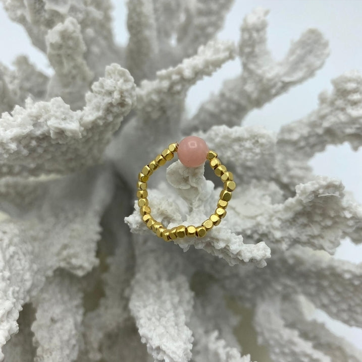 IBU Peggy Rose Quartz Ring