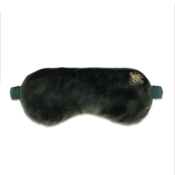 Velvet Eye Mask (Dark Green or Mole)