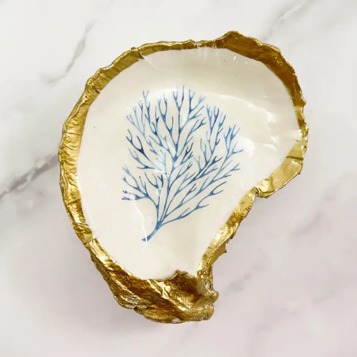 GRIT & GRACE Decoupage Oyster Jewellery Dish (Turtle)