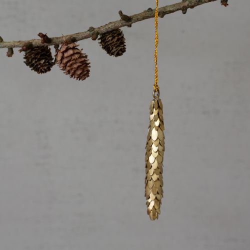 Antique Gold Thin Pine Cone