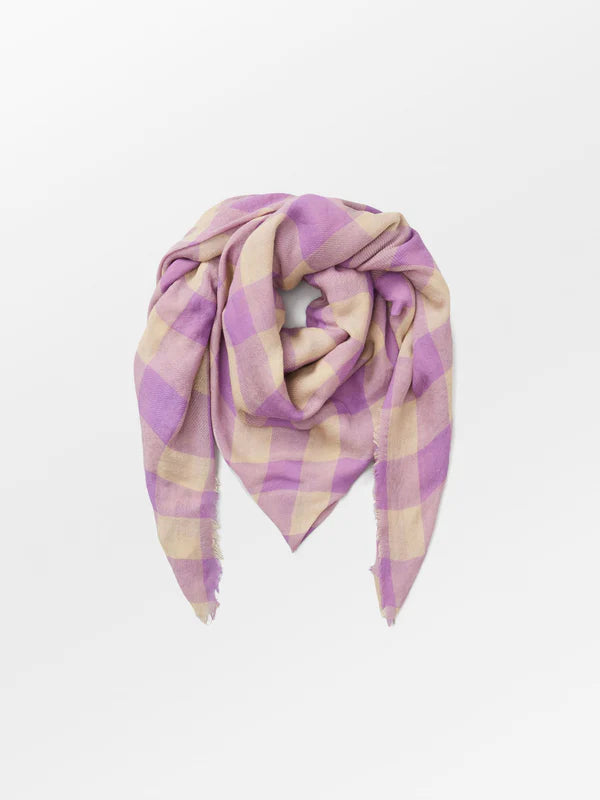 Beck Sondergaard Agatha Woo Scarf - Lilac & Sand