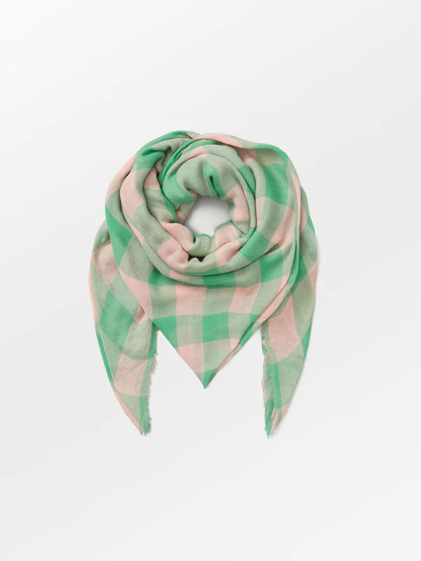 Beck Sondergaard Agatha Woo Scarf - Green & Pink