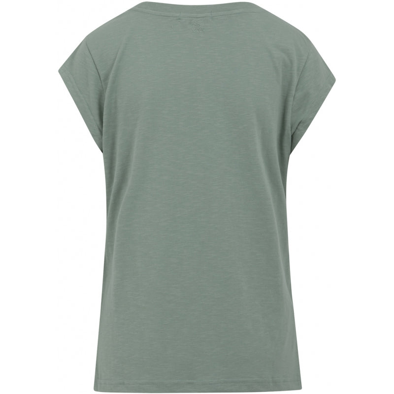 CC Heart V Neck T Shirt (GREEN DAWN)