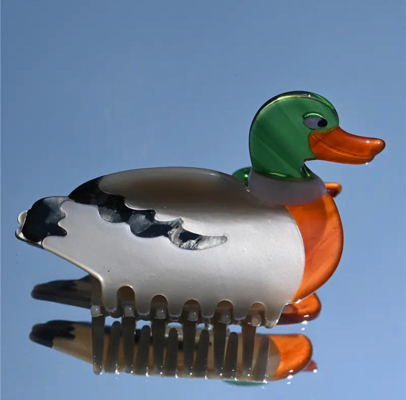 Mallard Duck Hair Claw Clip