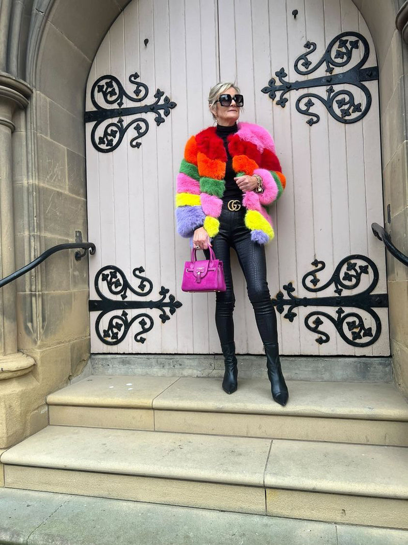 Jayley Multi Colour Faux Fur