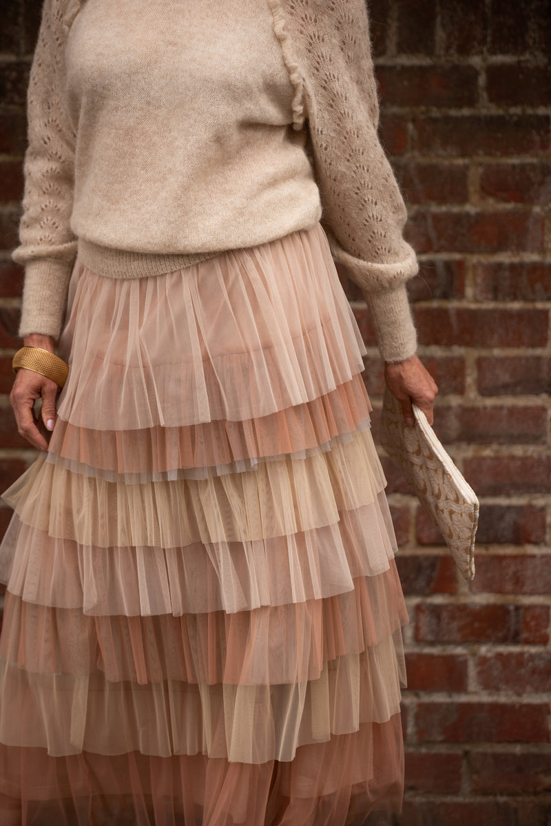 By BL-NK for Sansom: Remina Tulle Skirt (Salmon Pink)