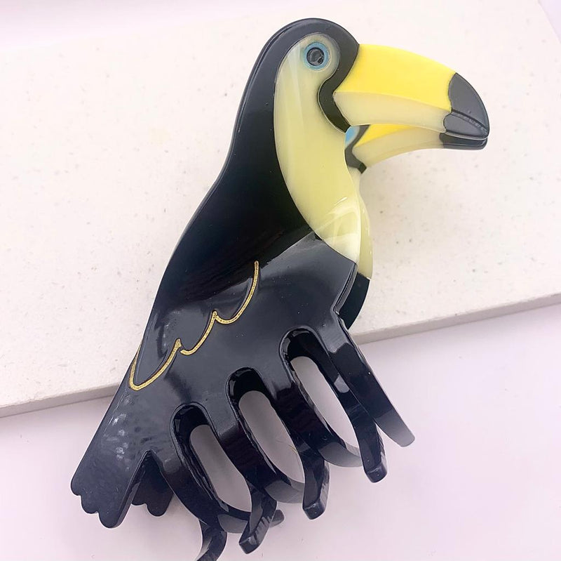 Toucan hair Claw Clip