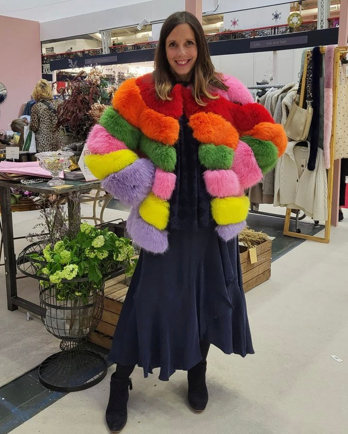 Jayley Multi Colour Faux Fur