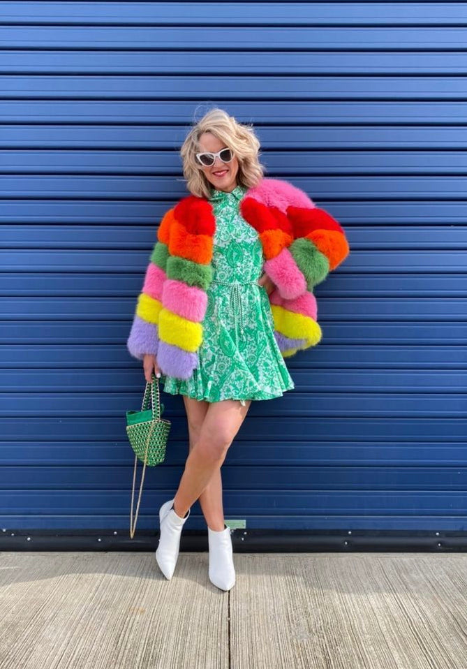 Jayley Multi Colour Faux Fur