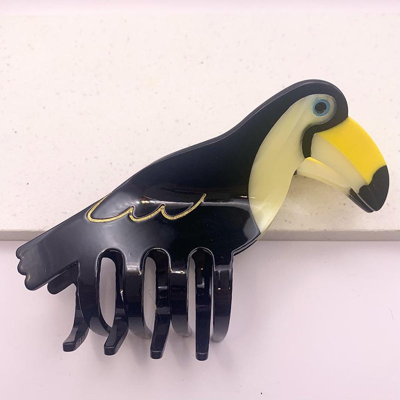 Toucan hair Claw Clip