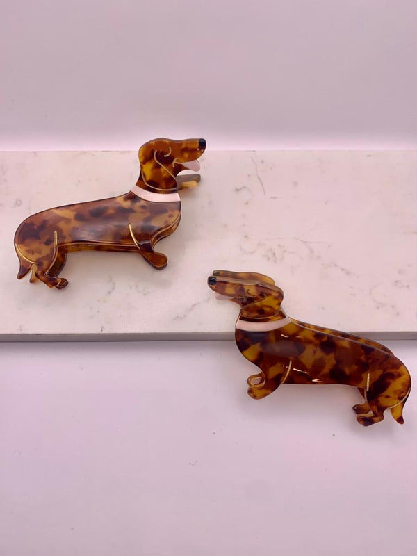 Dachshund hair Claw Clip